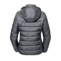 Iron - Back - Russell Womens-Ladies Hooded Nano Padded Jacket