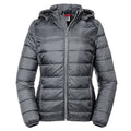 Iron - Front - Russell Womens-Ladies Hooded Nano Padded Jacket