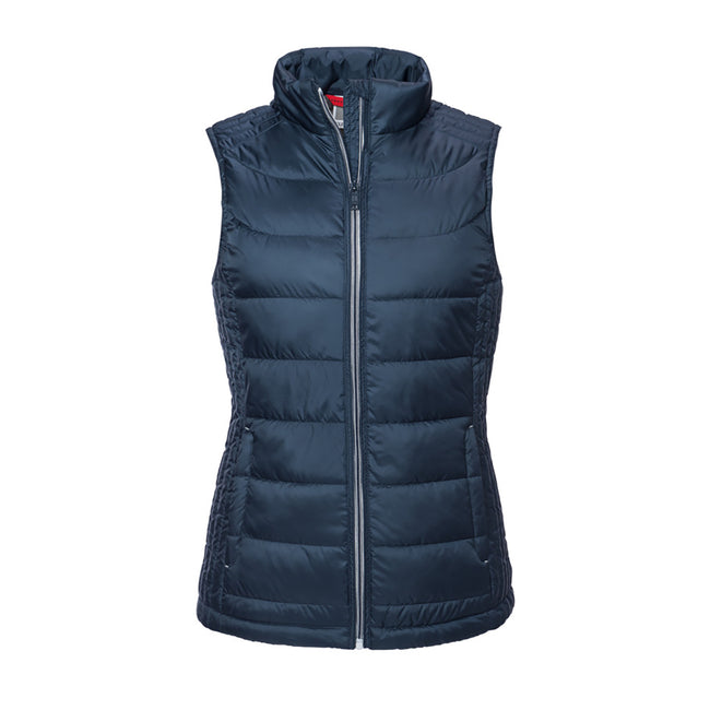 French Navy - Front - Russell Womens-Ladies Nano Padded Bodywarmer