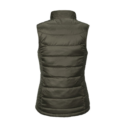 Dark Olive - Back - Russell Womens-Ladies Nano Padded Bodywarmer