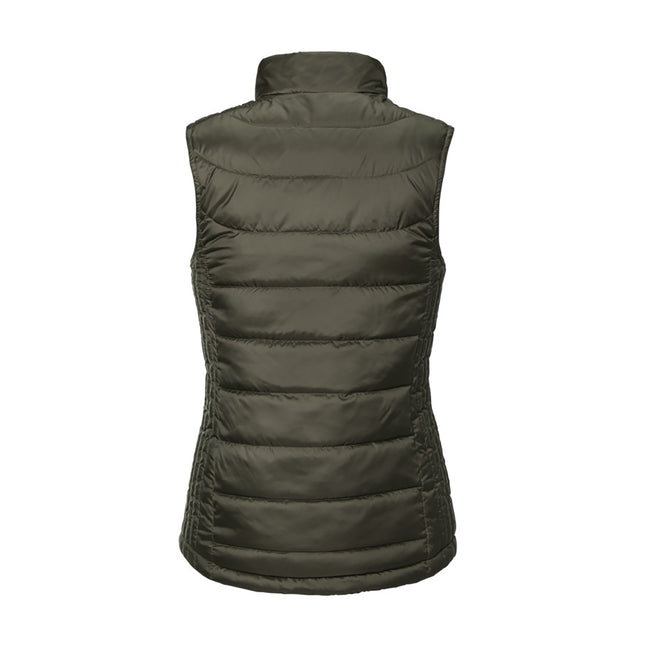 Dark Olive - Back - Russell Womens-Ladies Nano Padded Bodywarmer