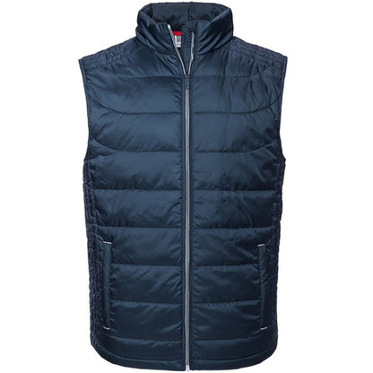 French Navy - Front - Russell Mens Nano Padded Bodywarmer