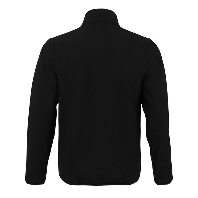 Black - Back - SOLS Mens Radian Soft Shell Jacket