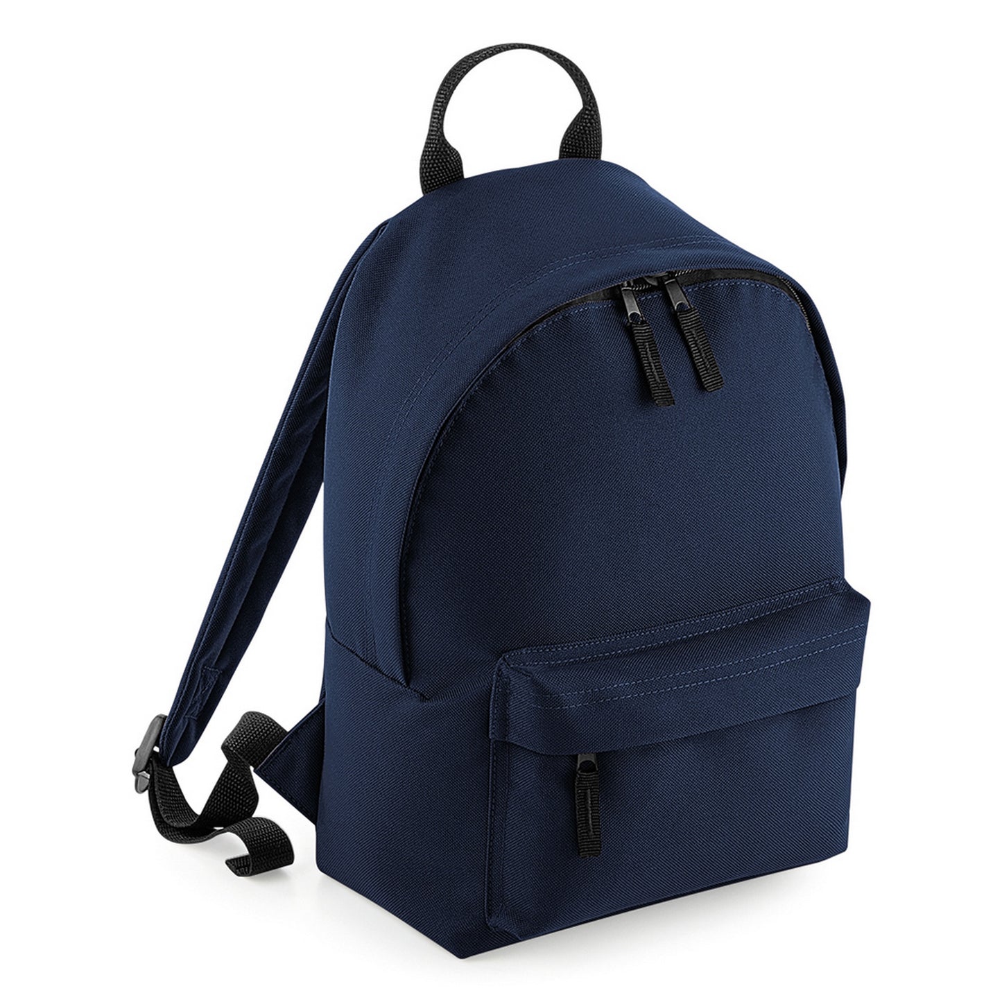 French Navy - Front - BagBase Mini Fashion Backpack