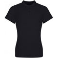 Deep Black - Front - Awdis Womens-Ladies Pique Cotton Polo Shirt