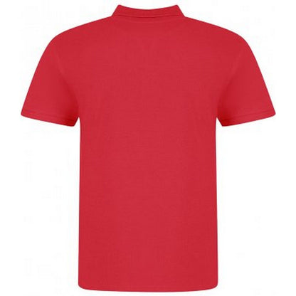 Fire - Back - Awdis Mens Piqu Cotton Short-Sleeved Polo Shirt