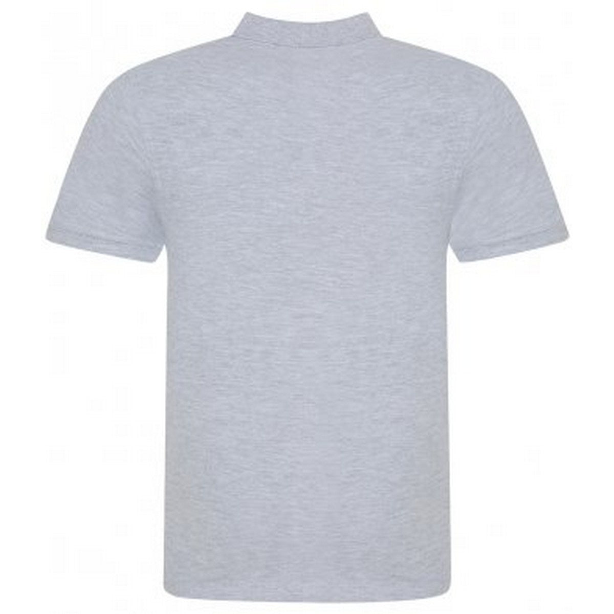 Grey Heather - Back - Awdis Mens Piqu Cotton Short-Sleeved Polo Shirt