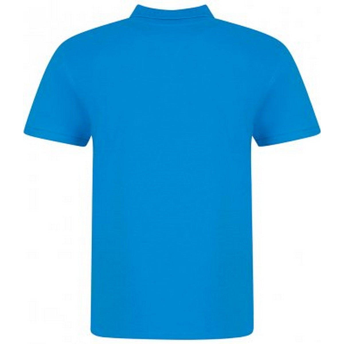 Azure - Back - Awdis Mens Piqu Cotton Short-Sleeved Polo Shirt