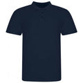 Oxford Navy - Front - Awdis Mens Piqu Cotton Short-Sleeved Polo Shirt