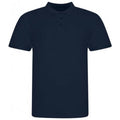 Oxford Navy - Front - Awdis Mens Piqu Cotton Short-Sleeved Polo Shirt