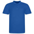 Royal Blue - Front - Awdis Mens Piqu Cotton Short-Sleeved Polo Shirt