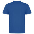 Royal Blue - Back - Awdis Mens Piqu Cotton Short-Sleeved Polo Shirt