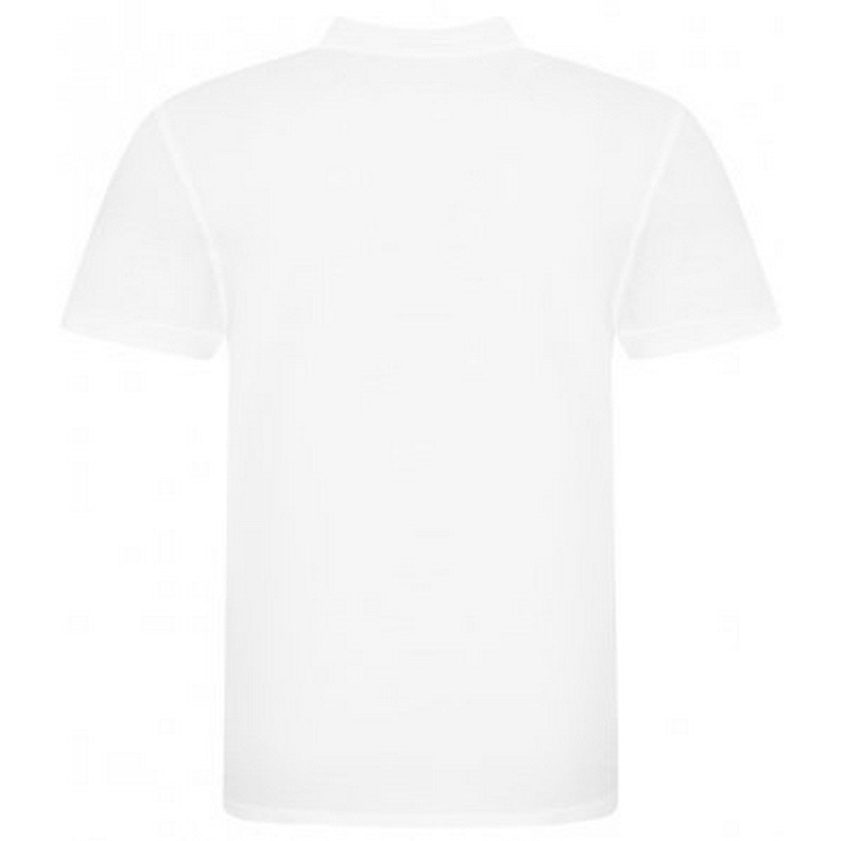 White - Back - Awdis Mens Piqu Cotton Short-Sleeved Polo Shirt