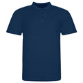 Ink - Front - Awdis Mens Piqu Cotton Short-Sleeved Polo Shirt