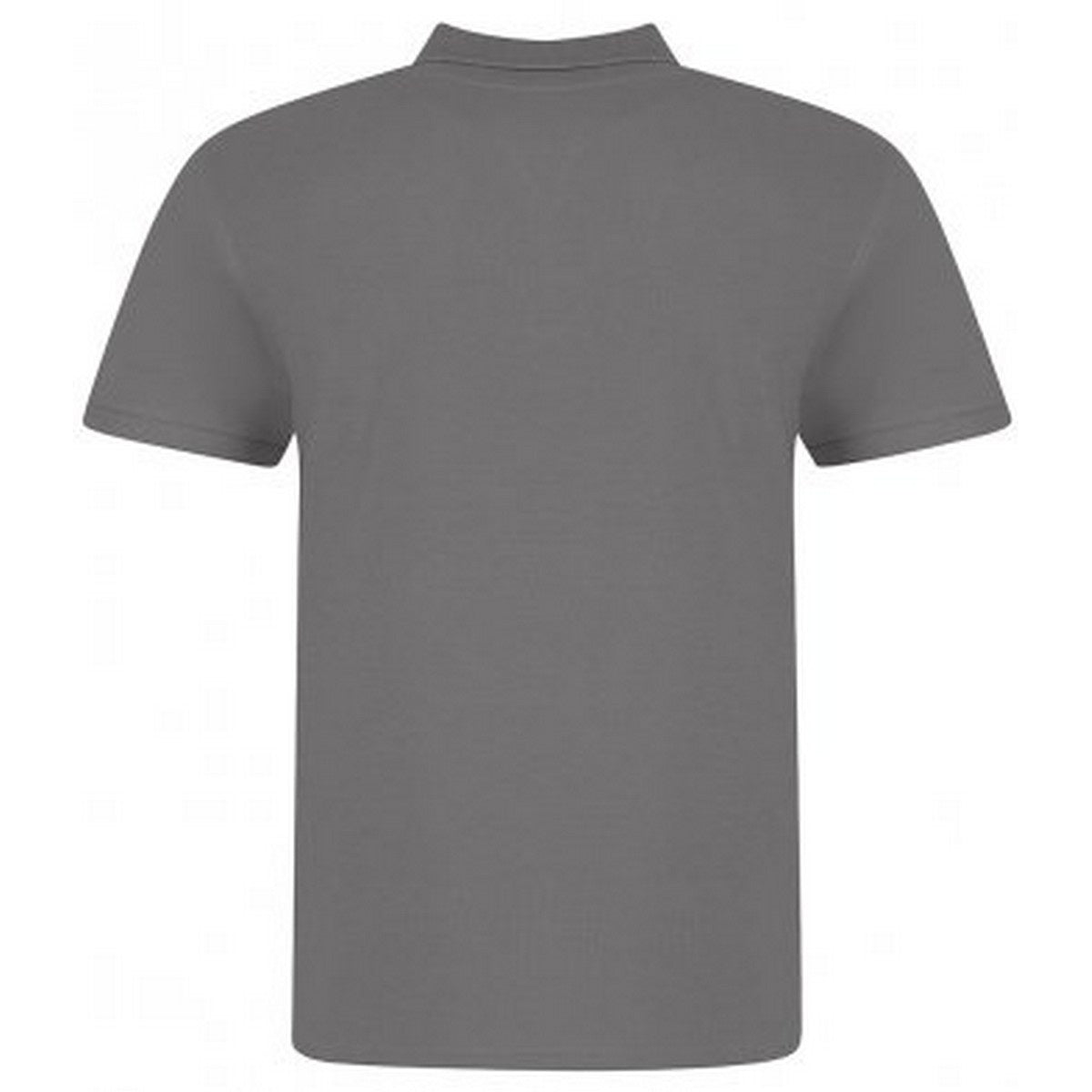 Charcoal Grey - Back - Awdis Mens Piqu Cotton Short-Sleeved Polo Shirt