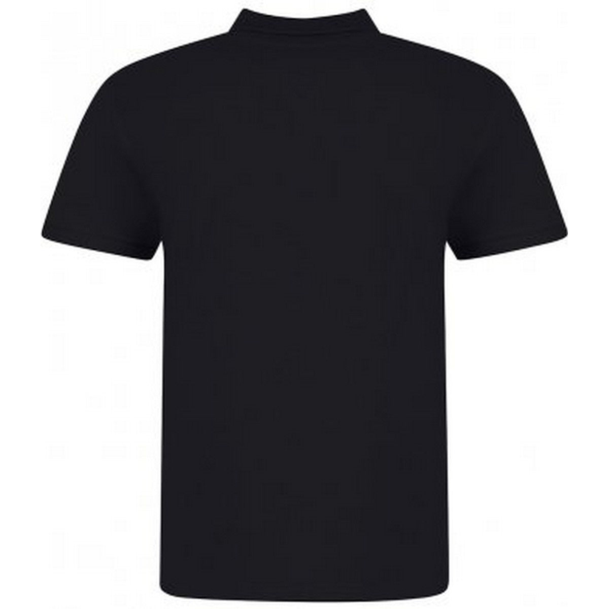 Deep Black - Back - Awdis Mens Piqu Cotton Short-Sleeved Polo Shirt