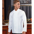White - Back - Premier Mens Essential Long-Sleeved Chef Jacket