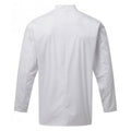 White - Side - Premier Mens Essential Long-Sleeved Chef Jacket