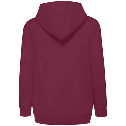 Burgundy - Pack Shot - Fruit Of The Loom Childrens-Kids Hooded Sweatshirt