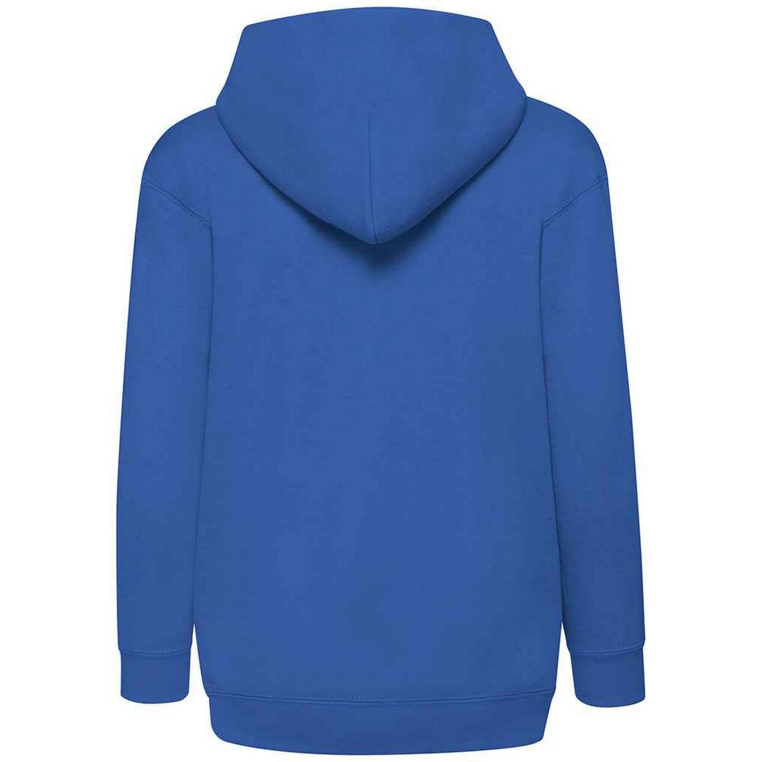 Royal Blue - Side - Fruit Of The Loom Childrens-Kids Hooded Sweatshirt