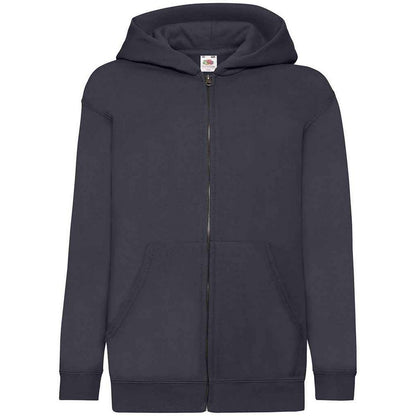 Deep Navy - Front - Fruit Of The Loom Childrens-Kids Hooded Sweatshirt