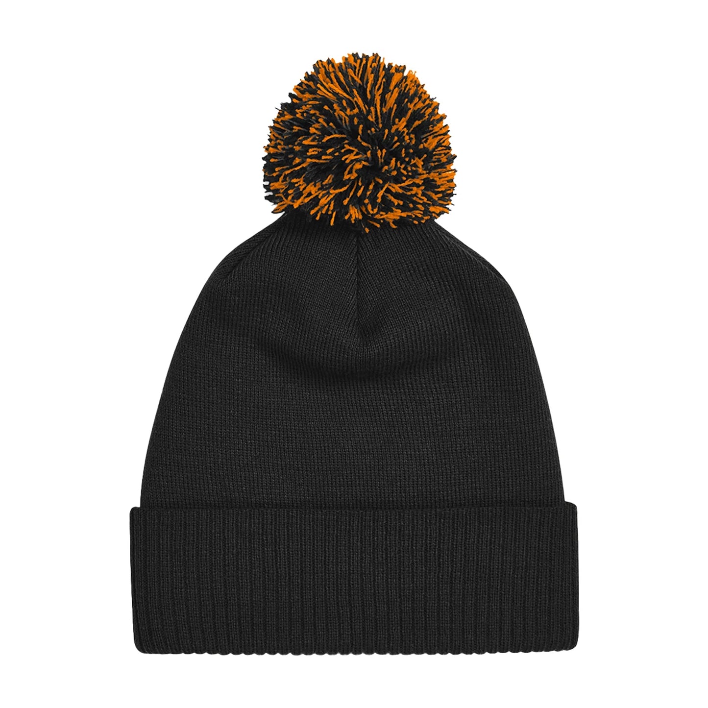 Black-Orange - Back - Beechfield Unisex Adult Beanie