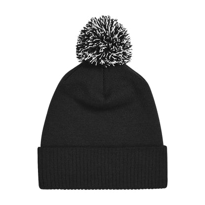 Black-White - Back - Beechfield Unisex Adult Beanie