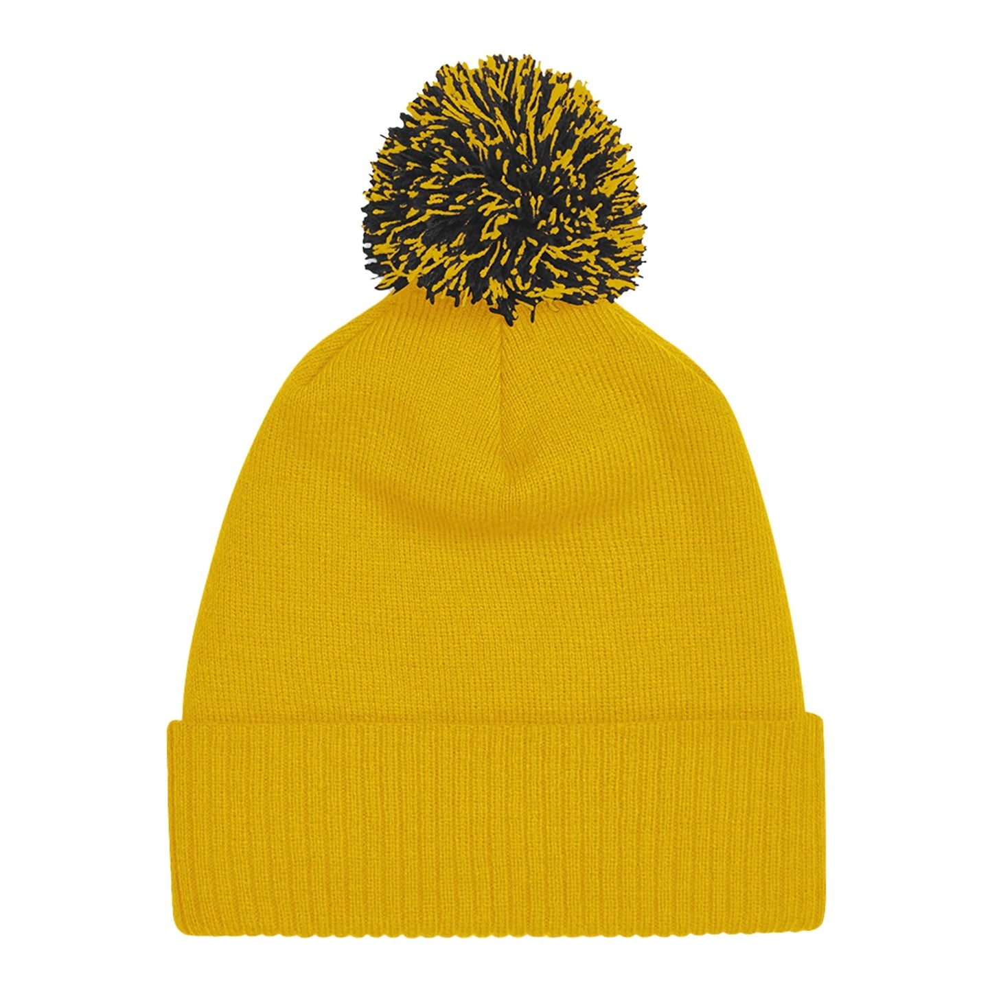 Gold-Black - Back - Beechfield Unisex Adult Beanie
