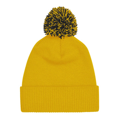 Gold-Black - Back - Beechfield Unisex Adult Beanie