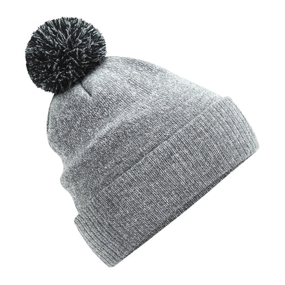 Heather-Black - Front - Beechfield Unisex Adult Beanie