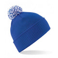 Bright Royal Blue-White - Back - Beechfield Unisex Adult Beanie