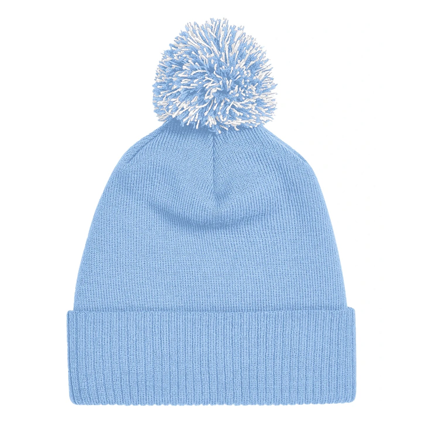 Sky Blue-White - Back - Beechfield Unisex Adult Beanie