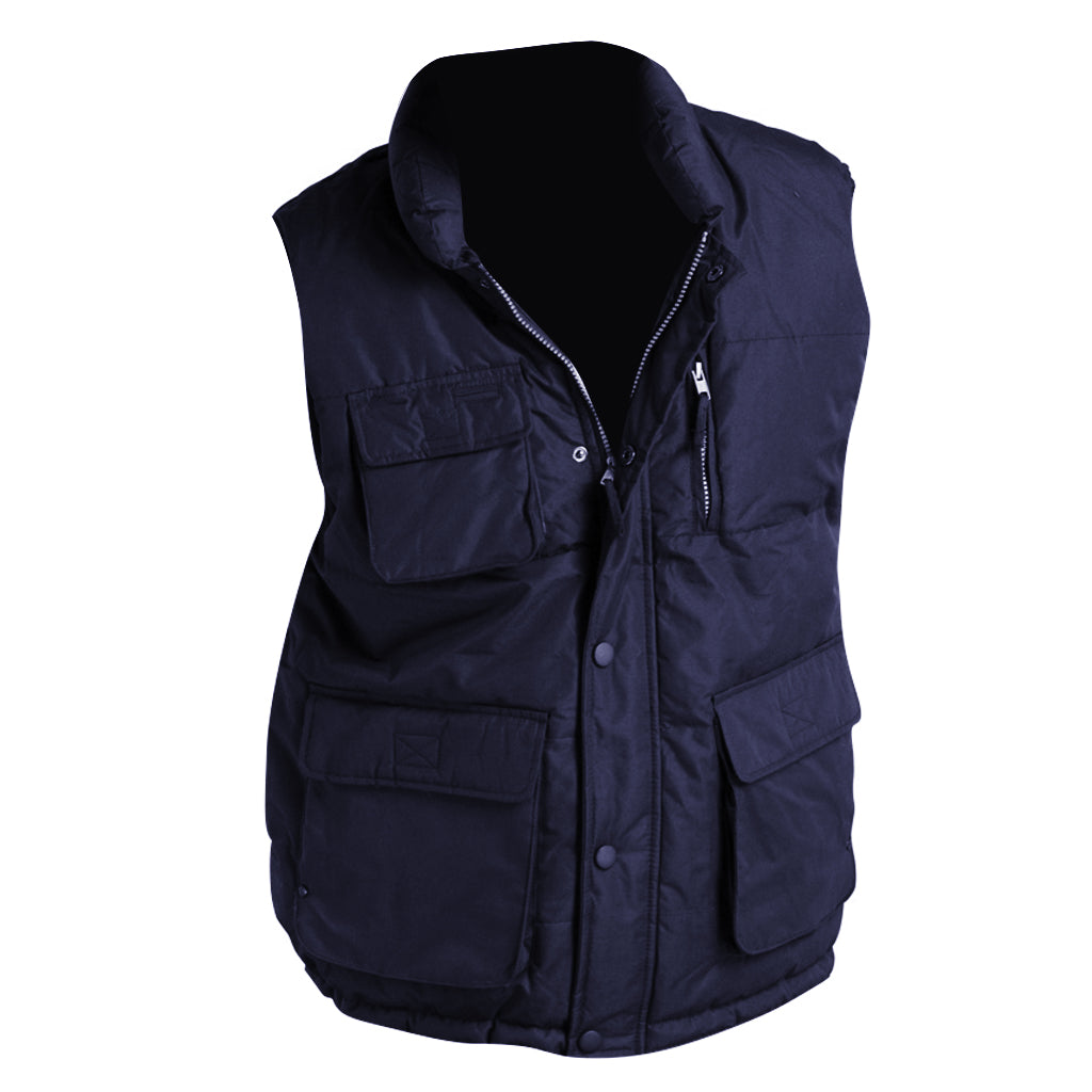 Navy - Front - SOLS Unisex Viper Padded Bodywarmer - Gilet