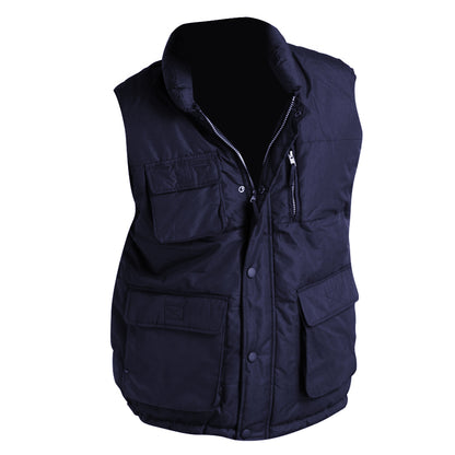 Navy - Front - SOLS Unisex Viper Padded Bodywarmer - Gilet