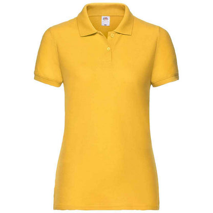 Sunflower - Front - Fruit of the Loom Womens-Ladies Lady Fit Piqué Polo Shirt
