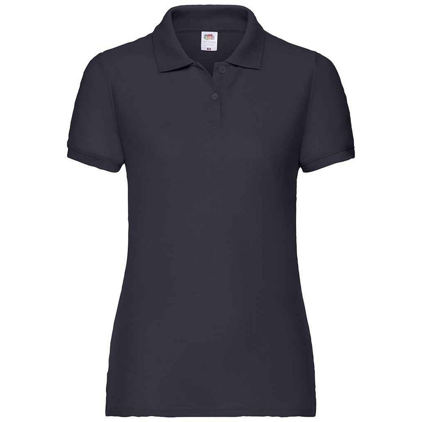 Black - Front - Fruit of the Loom Womens-Ladies Lady Fit Piqué Polo Shirt