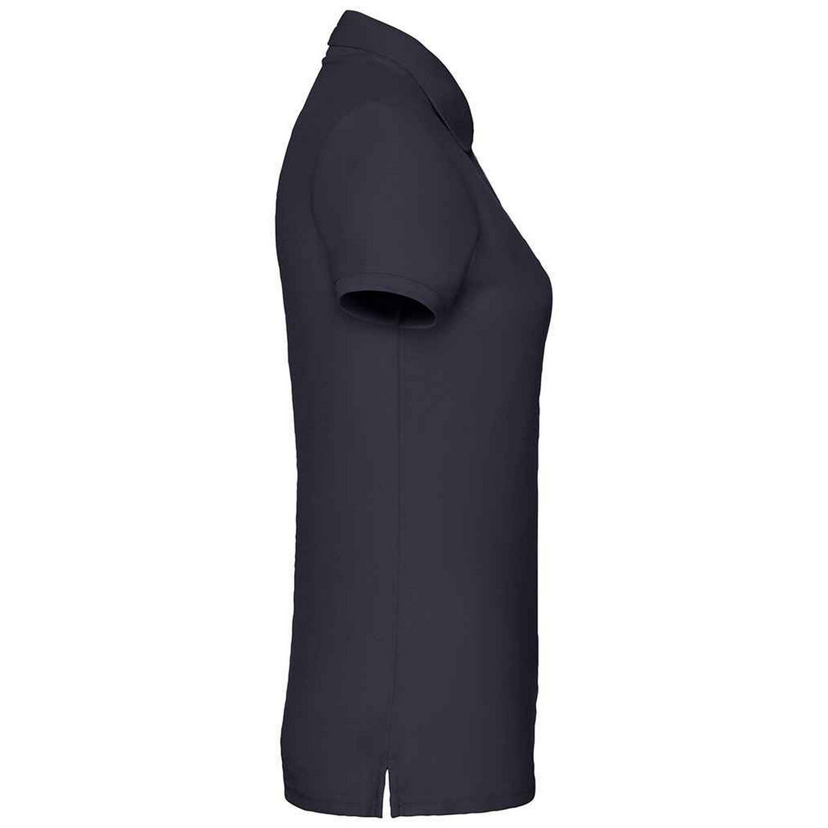 Black - Side - Fruit of the Loom Womens-Ladies Lady Fit Piqué Polo Shirt