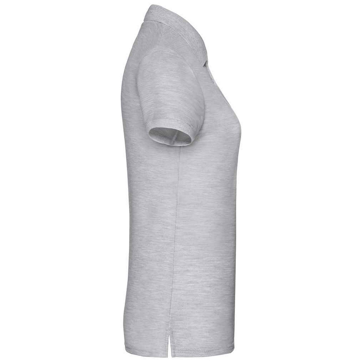 Heather Grey - Back - Fruit of the Loom Womens-Ladies Lady Fit Piqué Polo Shirt