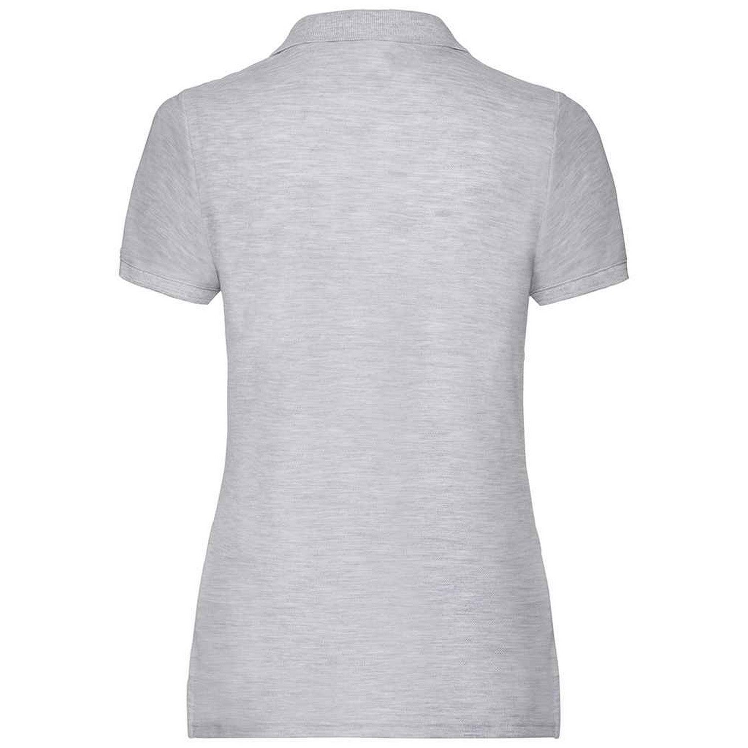 Heather Grey - Side - Fruit of the Loom Womens-Ladies Lady Fit Piqué Polo Shirt