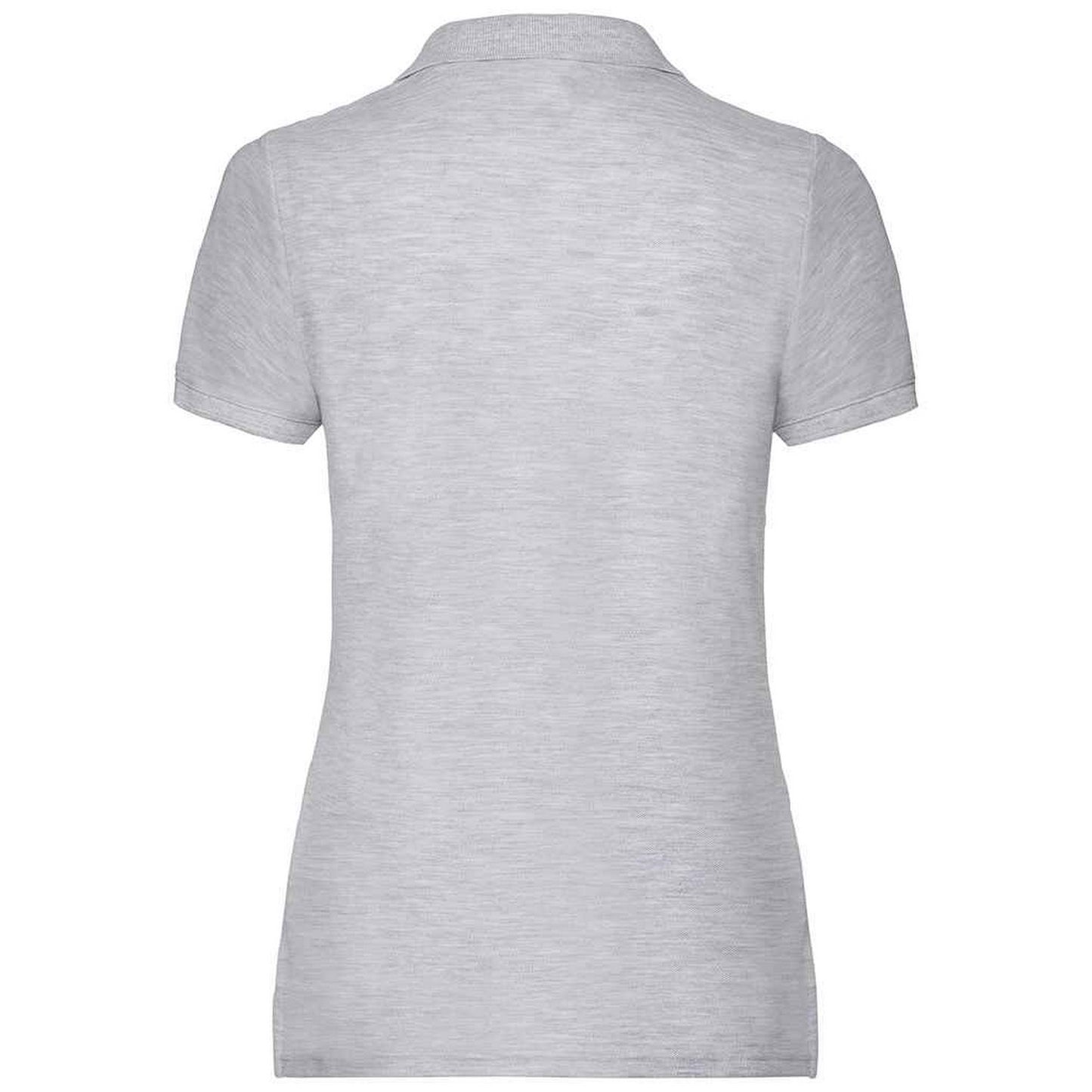 Heather Grey - Side - Fruit of the Loom Womens-Ladies Lady Fit Piqué Polo Shirt
