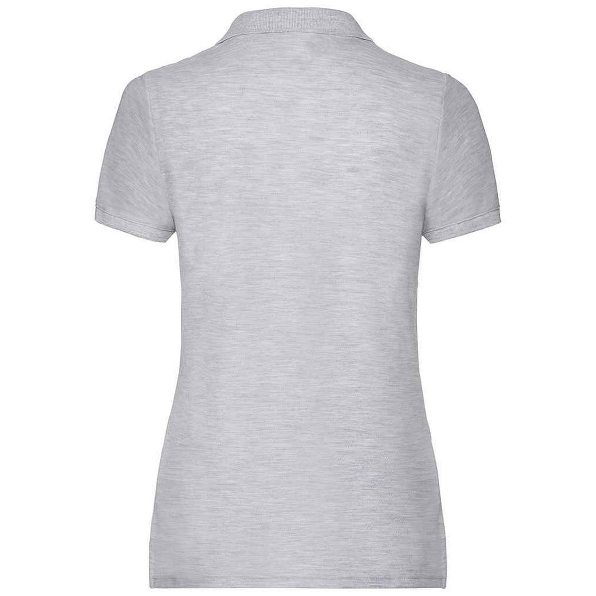 Heather Grey - Side - Fruit of the Loom Womens-Ladies Lady Fit Piqué Polo Shirt