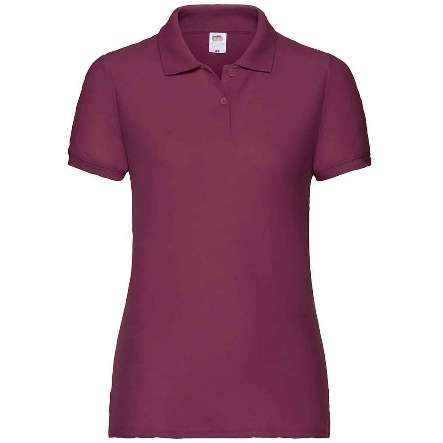 Burgundy - Front - Fruit of the Loom Womens-Ladies Lady Fit Piqué Polo Shirt