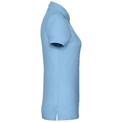 Sky Blue - Back - Fruit of the Loom Womens-Ladies Lady Fit Piqué Polo Shirt