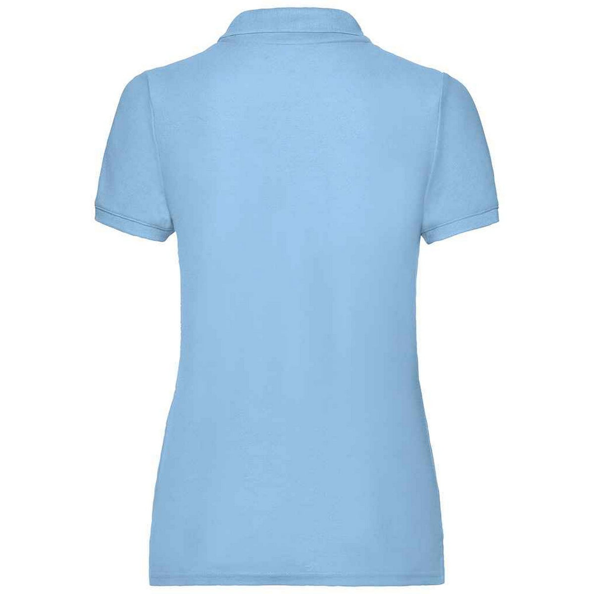 Sky Blue - Side - Fruit of the Loom Womens-Ladies Lady Fit Piqué Polo Shirt