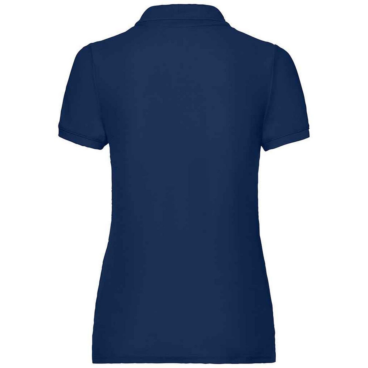 Navy - Side - Fruit of the Loom Womens-Ladies Lady Fit Piqué Polo Shirt