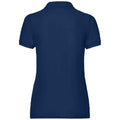 Navy - Side - Fruit of the Loom Womens-Ladies Lady Fit Piqué Polo Shirt