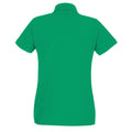Green Heather - Back - Fruit of the Loom Womens-Ladies Lady Fit Piqué Polo Shirt