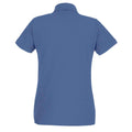Royal Blue Heather - Back - Fruit of the Loom Womens-Ladies Lady Fit Piqué Polo Shirt