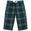Navy-Green - Front - Larkwood Baby Tartan Lounge Pants