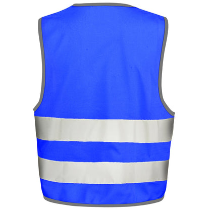 Royal Blue - Back - Result Childrens-Kids Enhanced Hi-Vis Vest